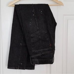 Levi’s altered 501 skinny distressed jeans
